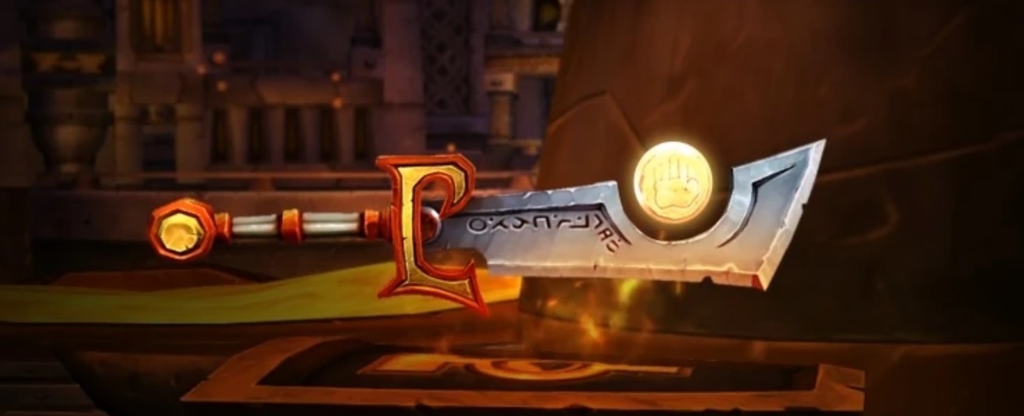 Legendary Ashbringer sword
