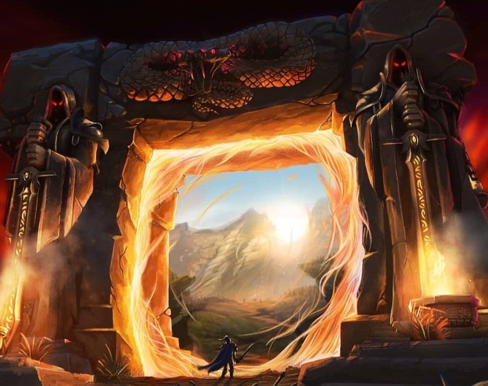 Dark Portal between worlds